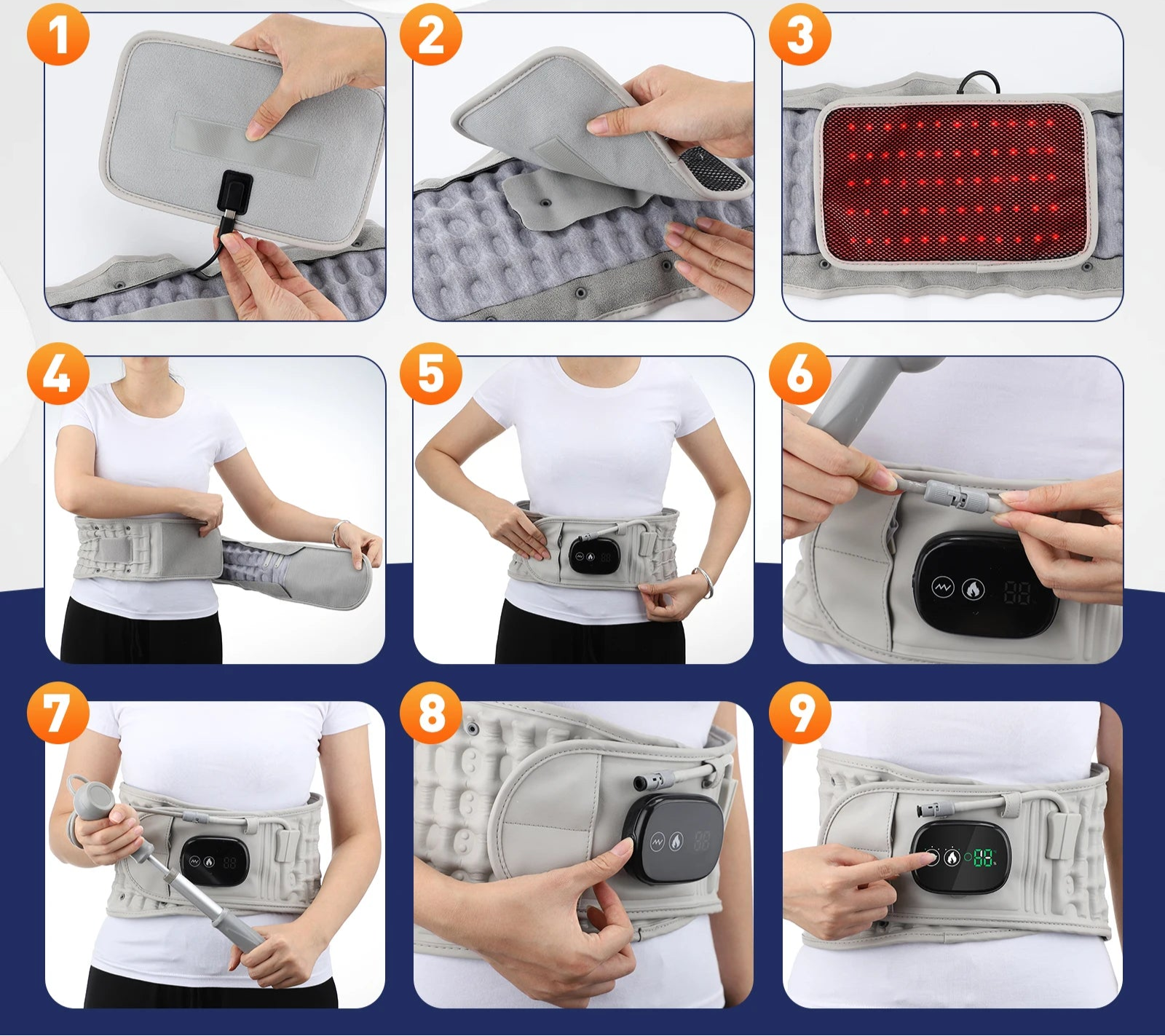 Ceinture Chauffante Lombaire